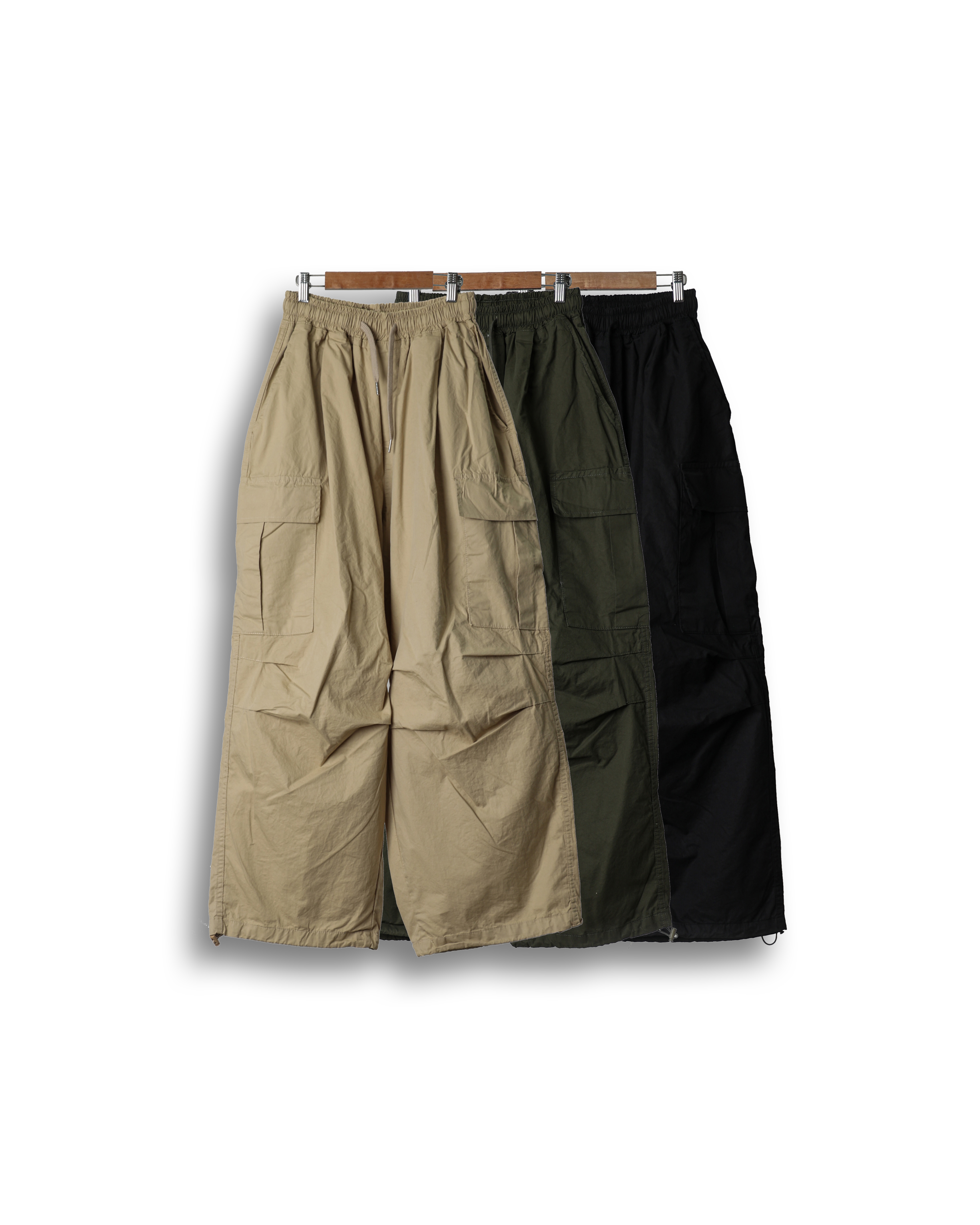 FREAKS Maxi Sign Cargo Balloon Pants (Black/Olive/Beige)