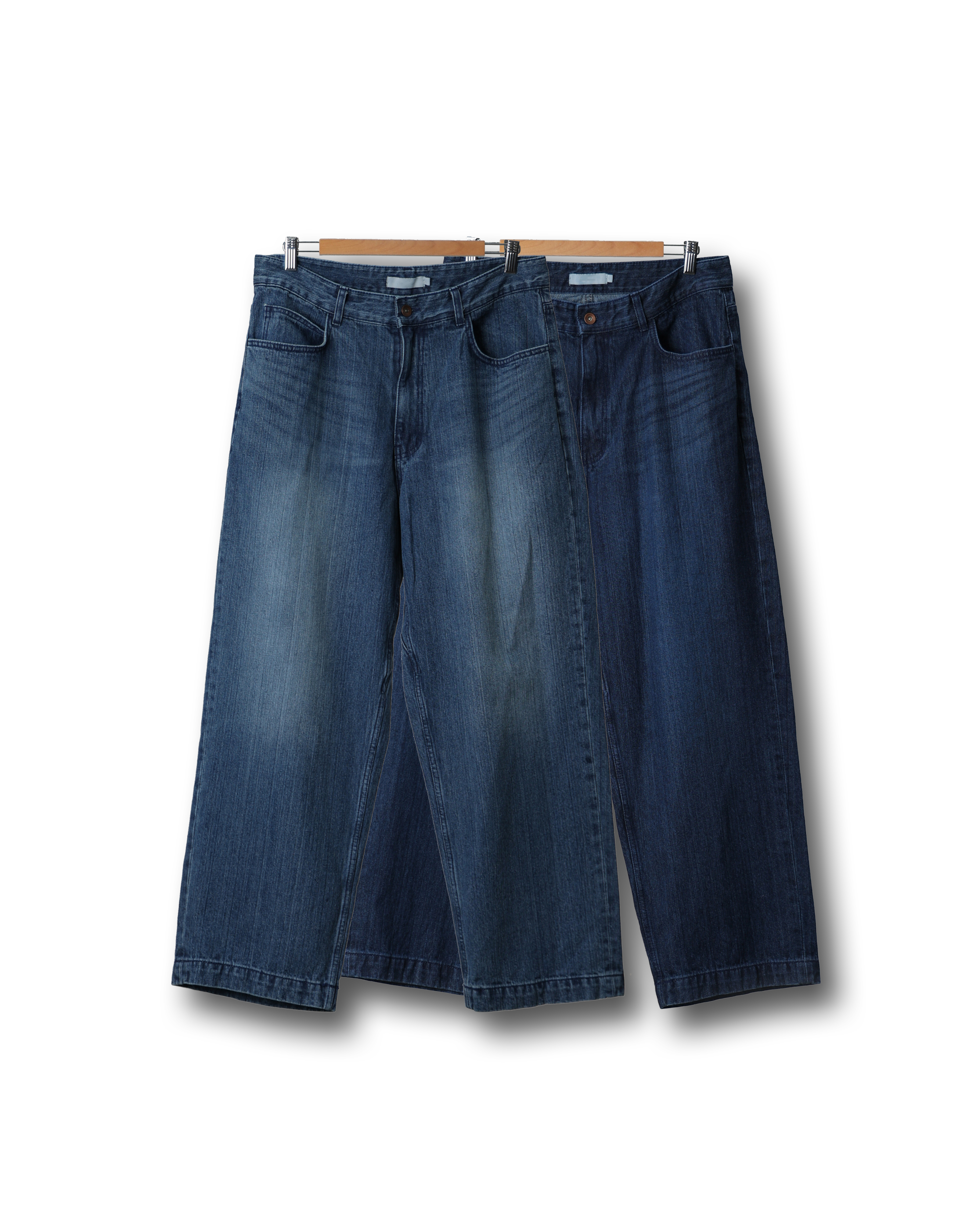 SPECT BUSH Daily Washed Wide Denim Pants (Raw Denim/Middle Denim)