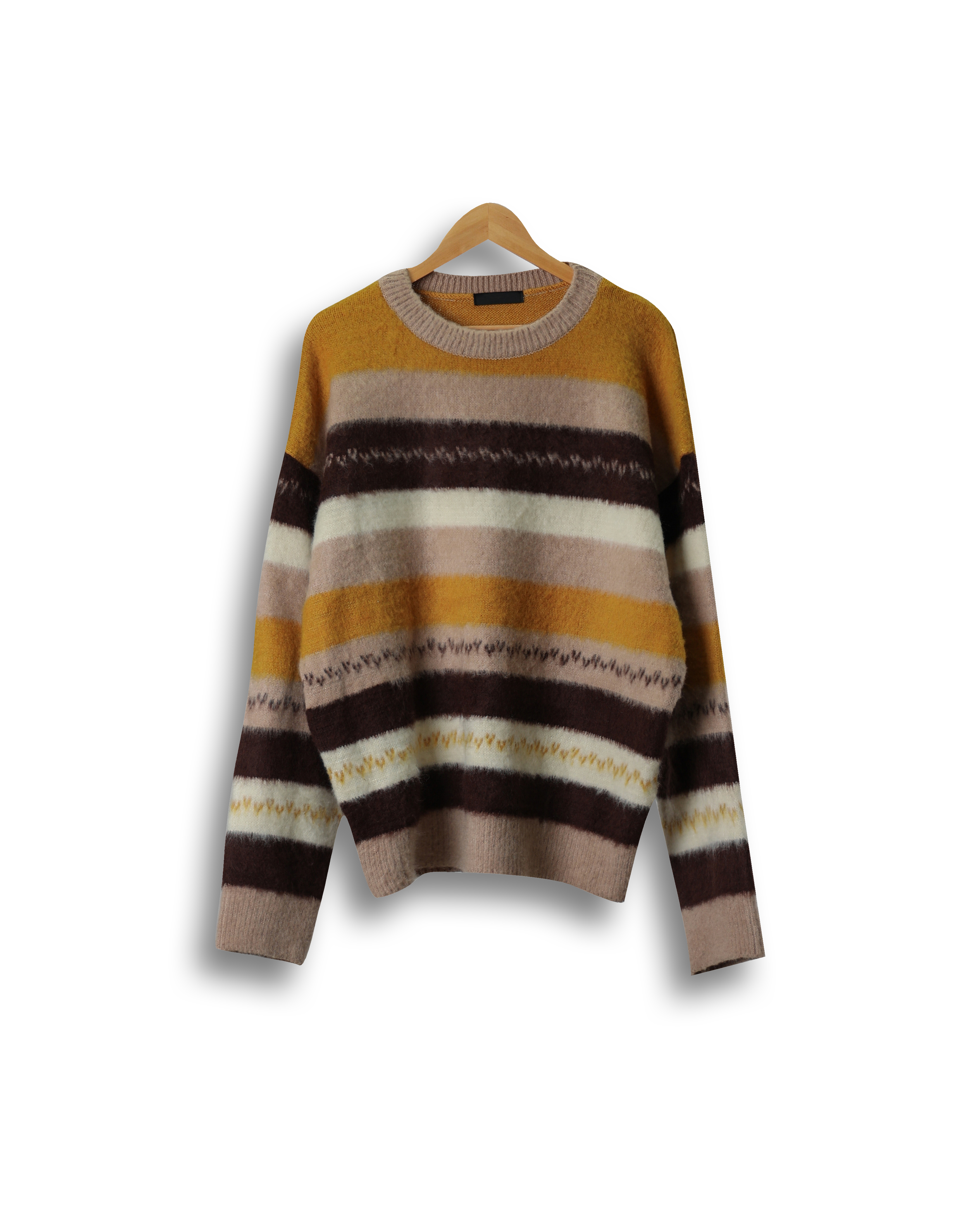 FITS Multi Color Stripe Over Knit (Beige)