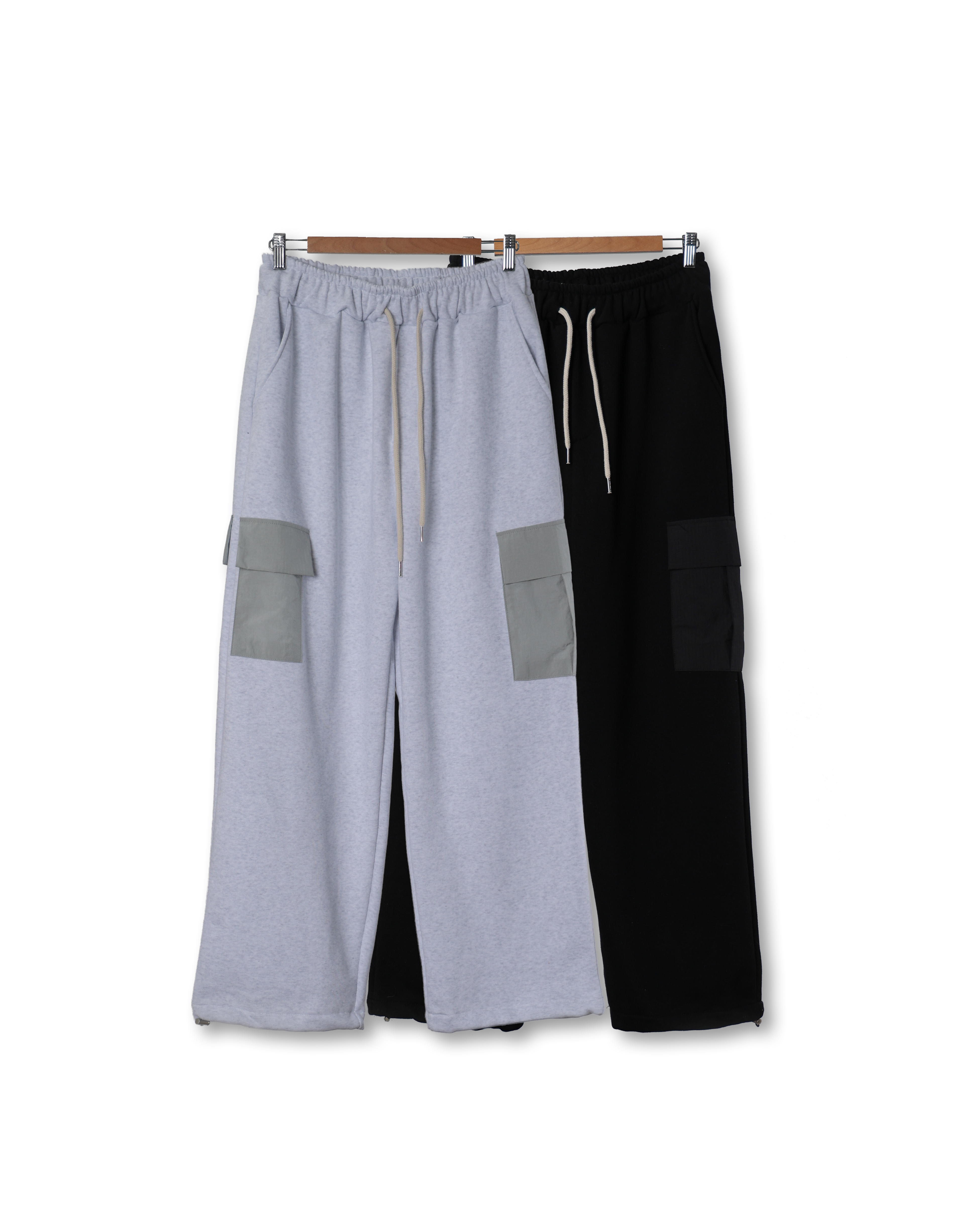 HDRA Monster Cargo Colouring Sweat Pants (Black/Light Gray)