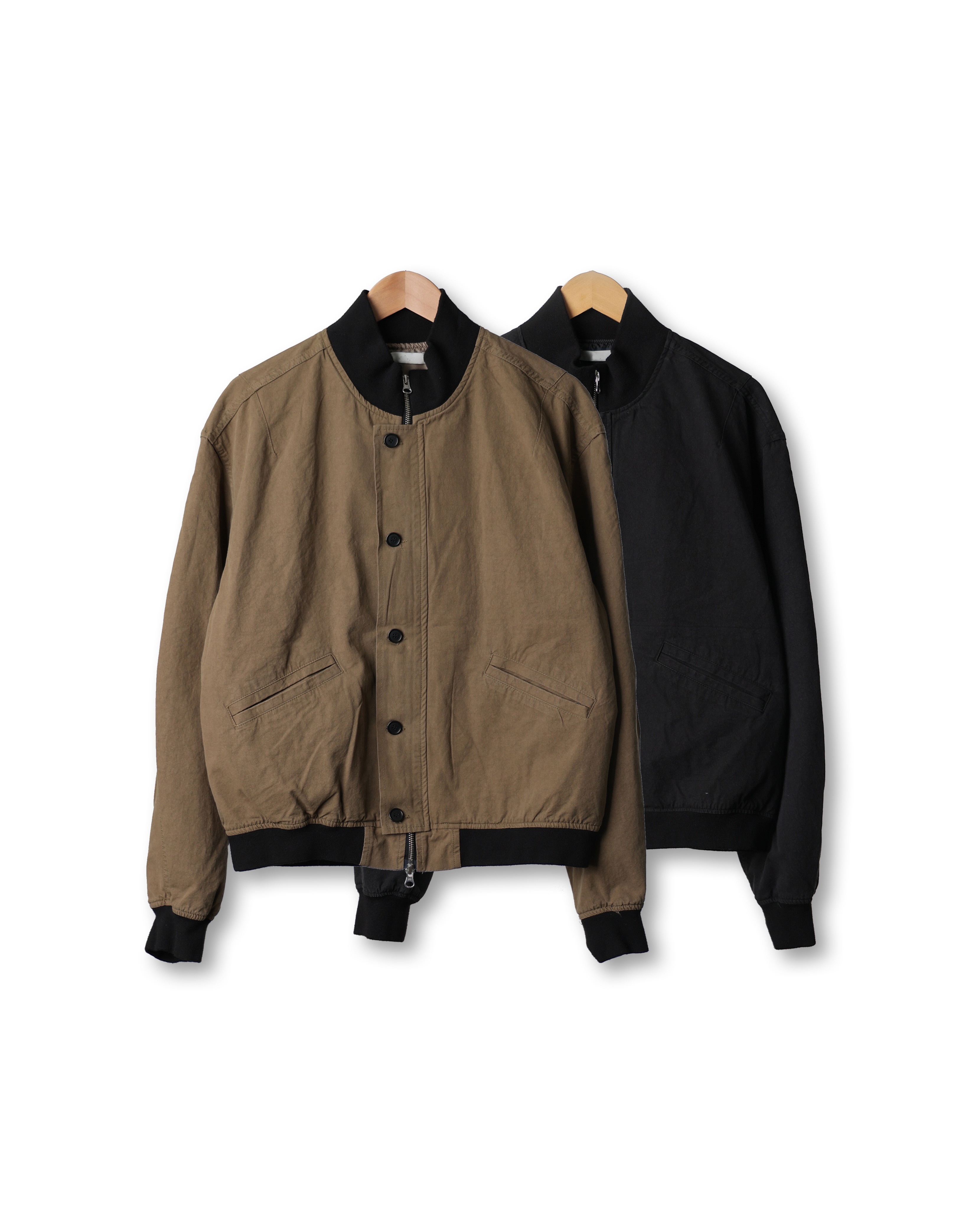 UNBO Washed Amekaji Tanker Jacket (Black/Olive Beige)