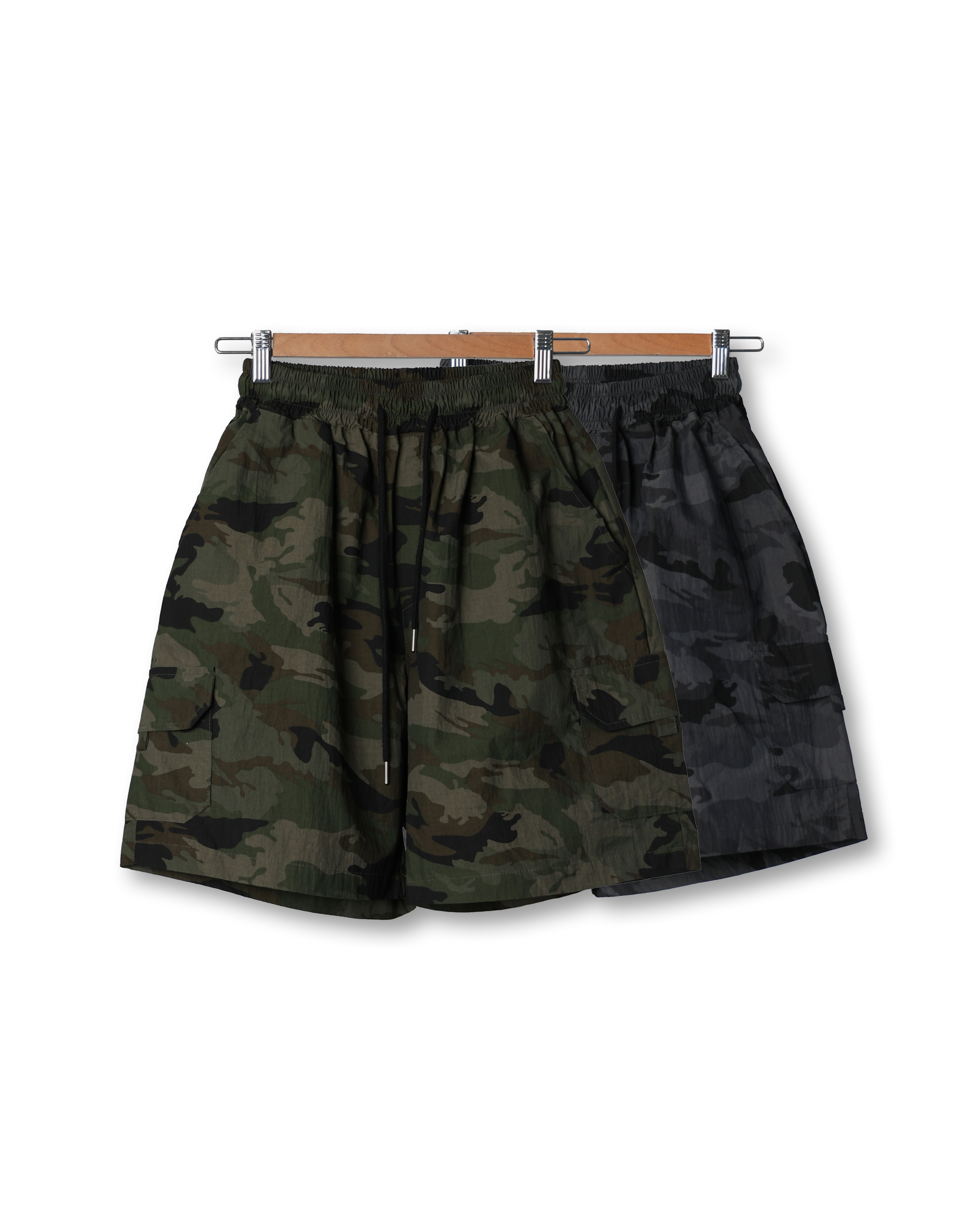 BYSTR 509 Camoflague Cargo Mil Shorts (Black/Olive)