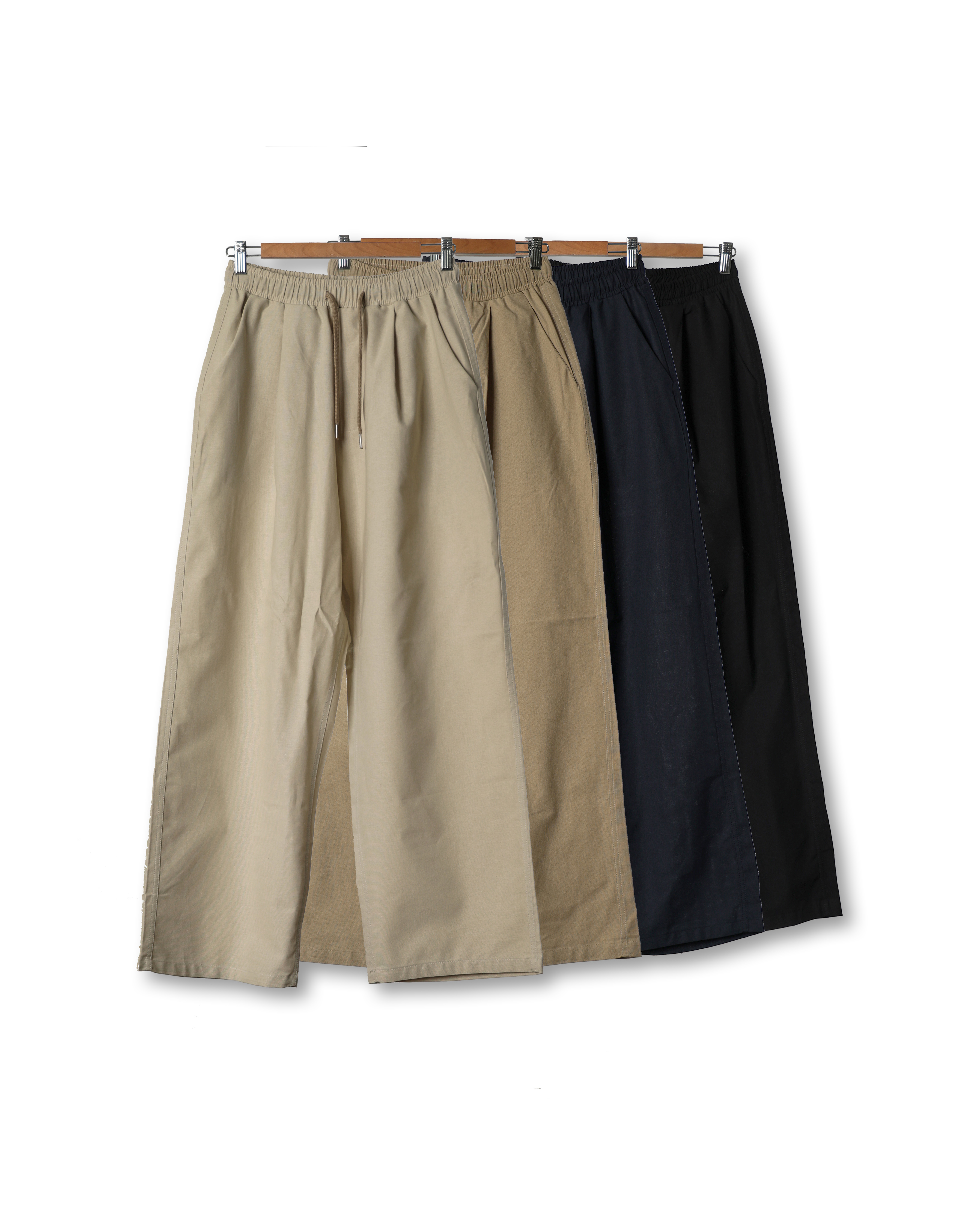 FREKS Wide One Tuck Linen Easy Pants (Black/Navy/Beige/Light Beige)