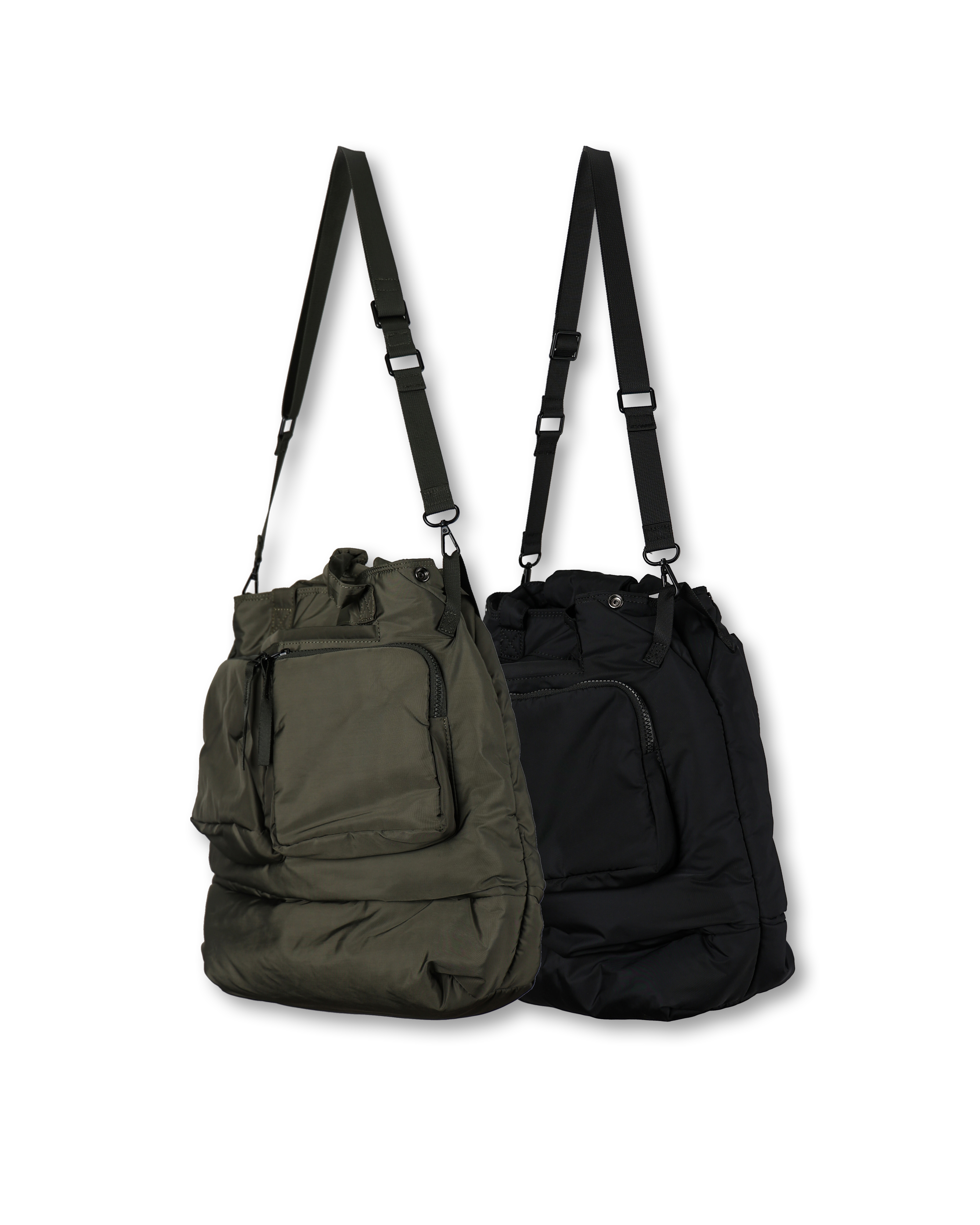 MOIIN 8490 Padded Pocket Cross Bag (Black/Olive)