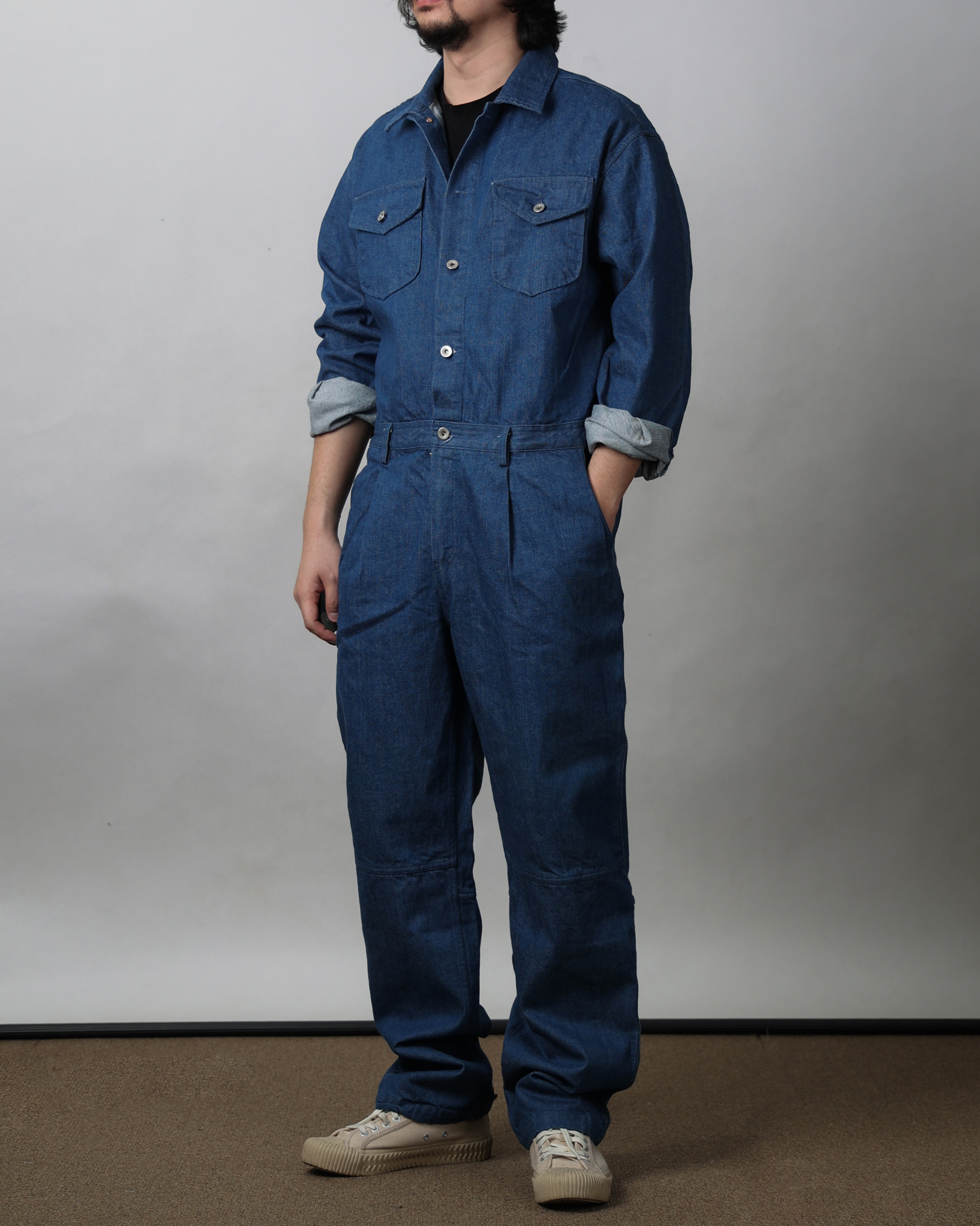 GAUGE Coverall Work Denim Jump-Suit (Denim)