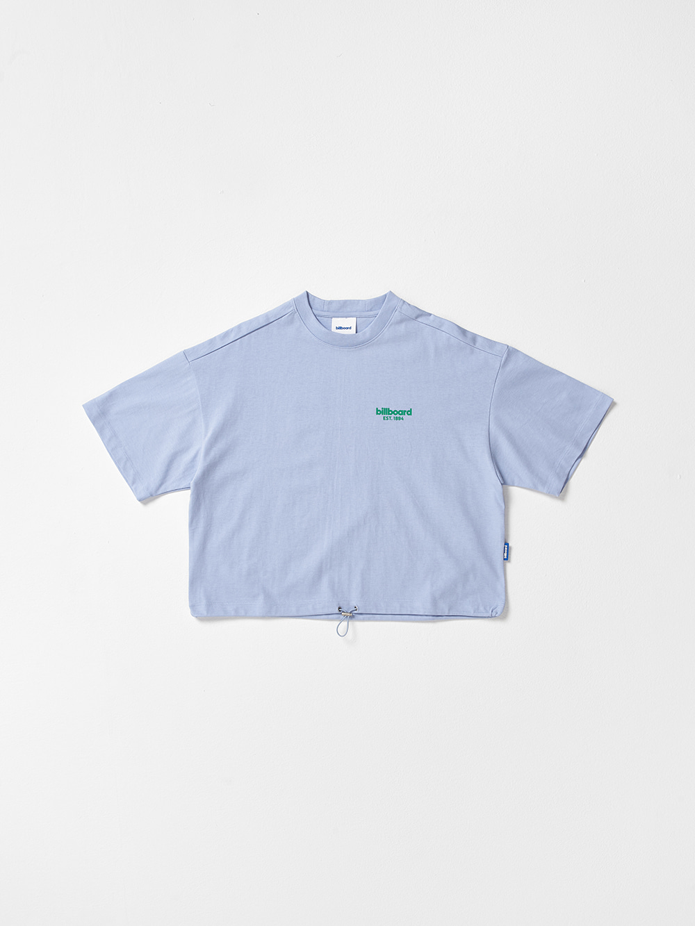 String Crop Half T-Shirts_Sky