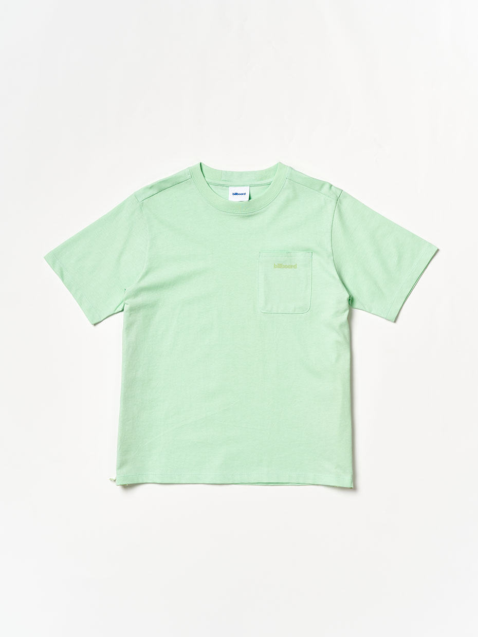 side zip-up detail Half T-Shirts_Mint