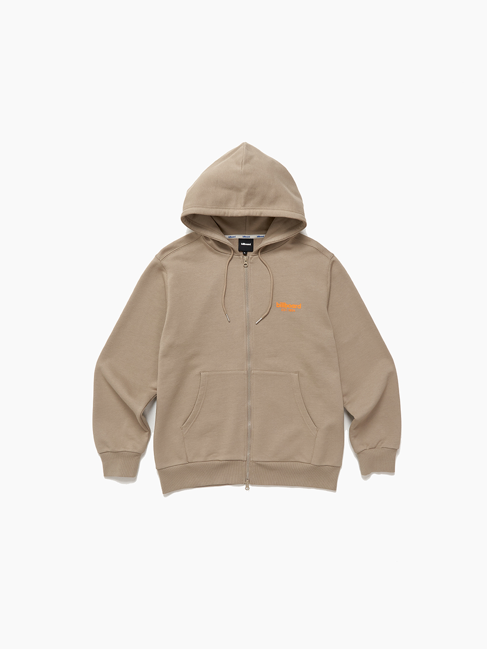 Standard logo hood zip up_Beige