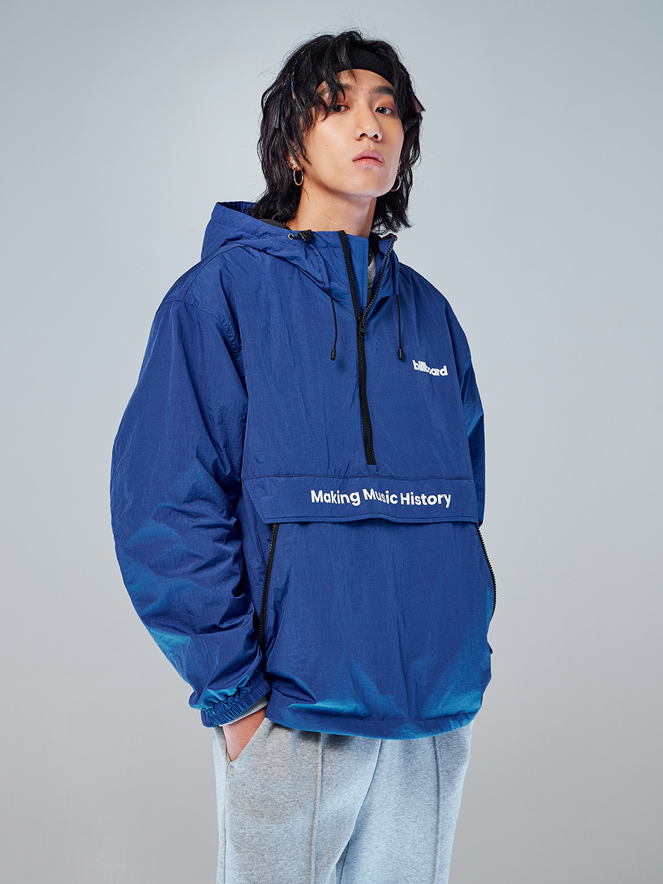 Billboard slogan color anorak_Blue