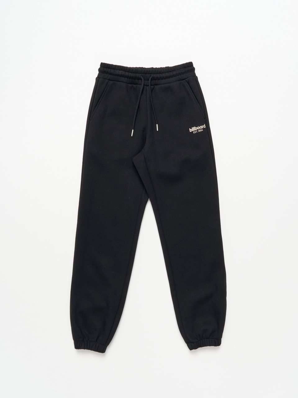 (기모)basic small logo color sweatpants_Black