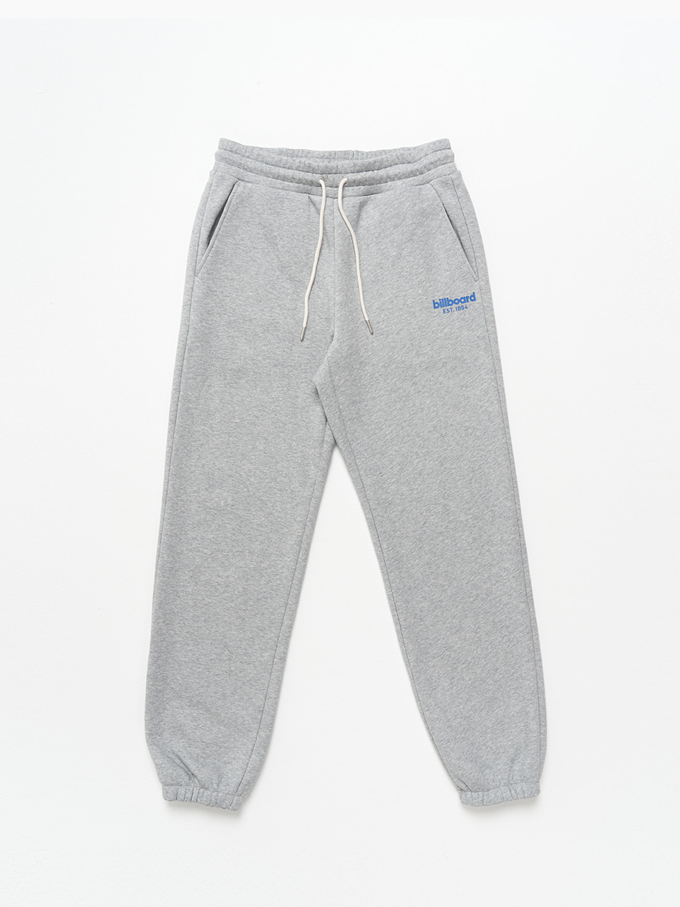 (기모)basic small logo color sweatpants_Melange Grey