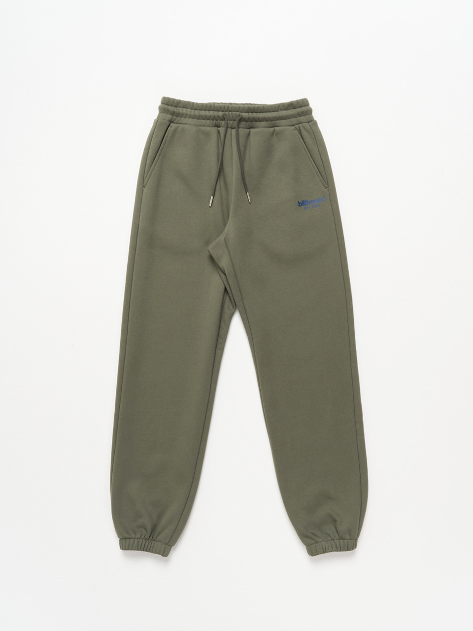 (기모)basic small logo color sweatpants_Light Green