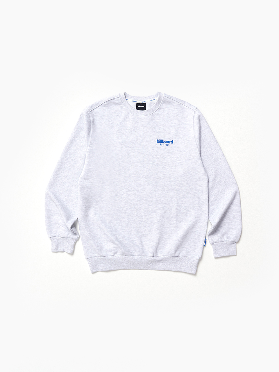 Basic small logo color sweatshirt_Light grey