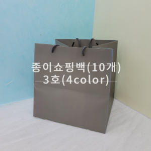 종이쇼핑백(10개)-3호(4color)