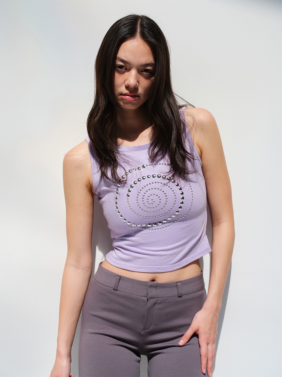 MAYA SPIRAL TOP PURPLE