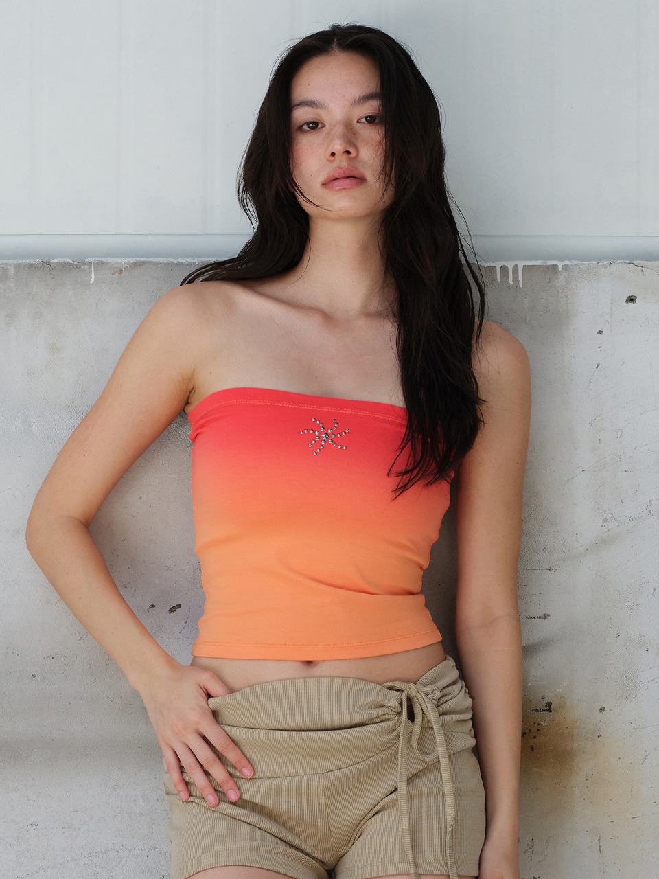 SUNSET TUBE TOP ORANGE