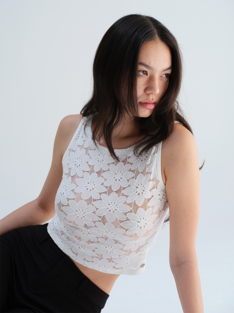 MAYA LACE TOP WHITE