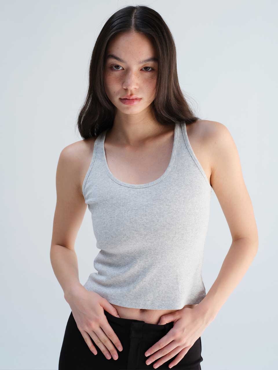 EVERYDAY BASIC TANK GREY