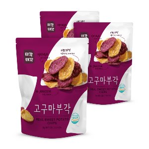 속초명물 티각태각 황색 자색 고구마부각 60g 3봉(주)씨월드