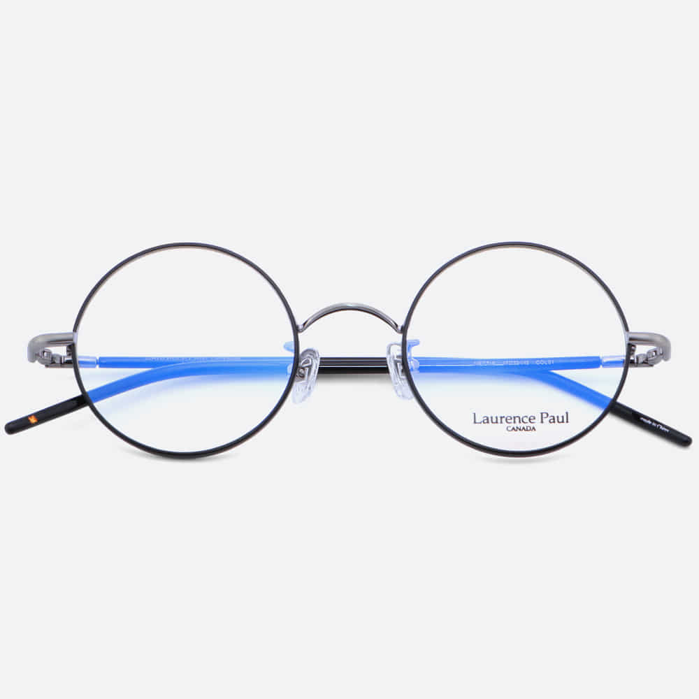 세컨아이즈-로렌스폴 네티 NETTIE C01 블랙 여자 원형 메탈 안경
