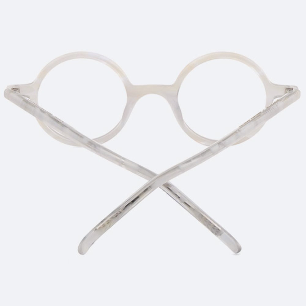 세컨아이즈-프로젝트프로덕트 OF HUMAN TYPE 02(G) C01 화이트 동그란 뿔테 안경