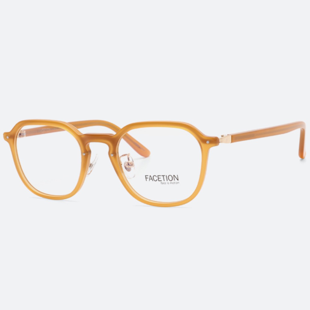세컨아이즈-페이션 레터 LETTER C2 호박 뿔테 안경