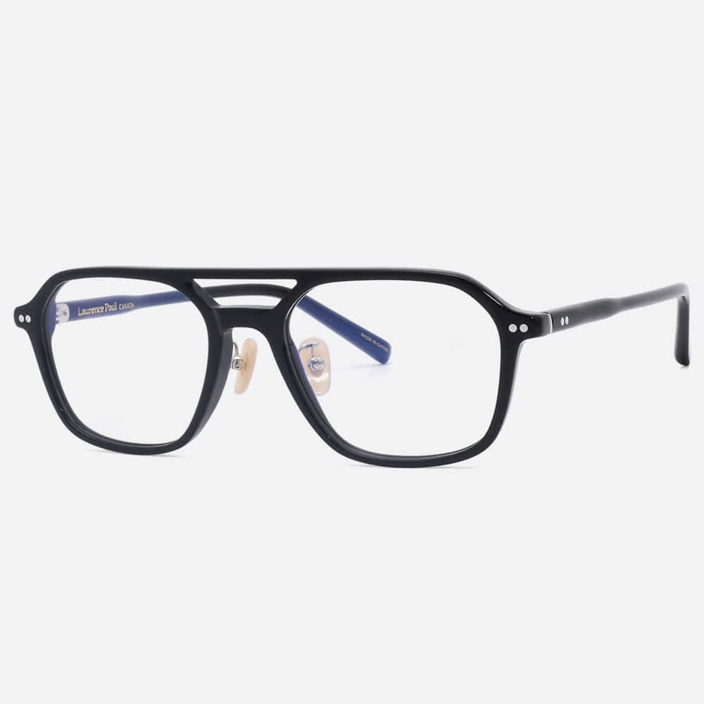 세컨아이즈-로렌스폴 쿠버6 COUVER6 C01 보잉 블랙 투브릿지 뿔테 안경