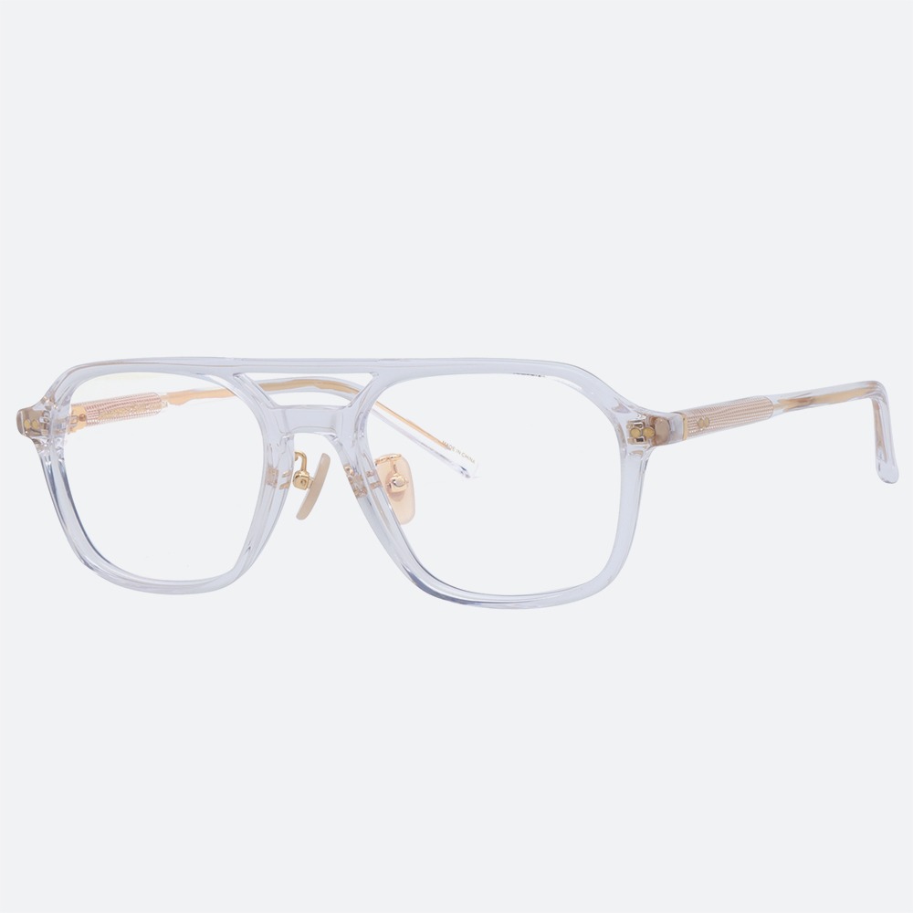세컨아이즈-로렌스폴 쿠버6 COUVER6 C04 스퀘어 투명 여자 남자 투브릿지 안경
