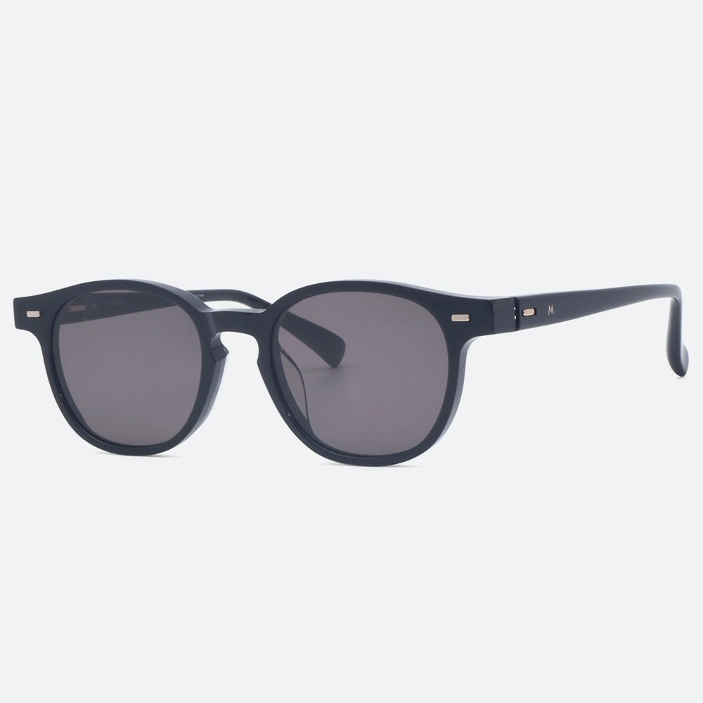세컨아이즈-마스카 프리 에코 Free Eco A1 52 01B 블랙 라운드 남자 여자 뿔테 선글라스