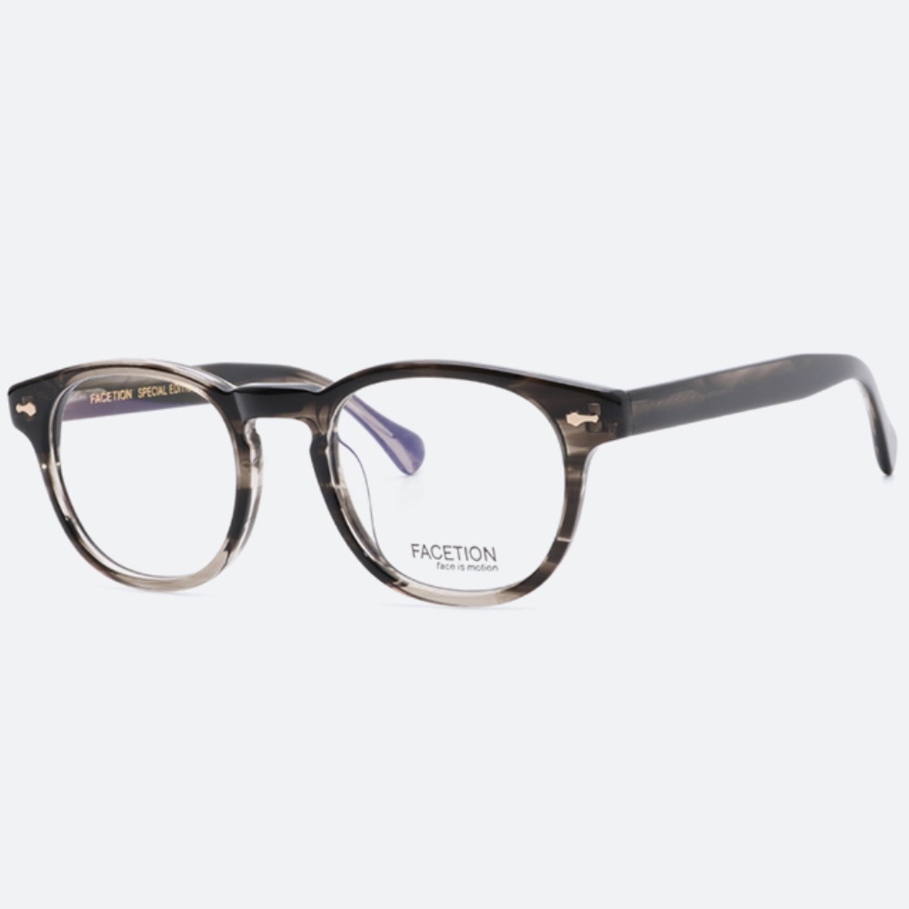 세컨아이즈-페이션 톰 TOM C3 그레이 브라운 뿔테 안경
