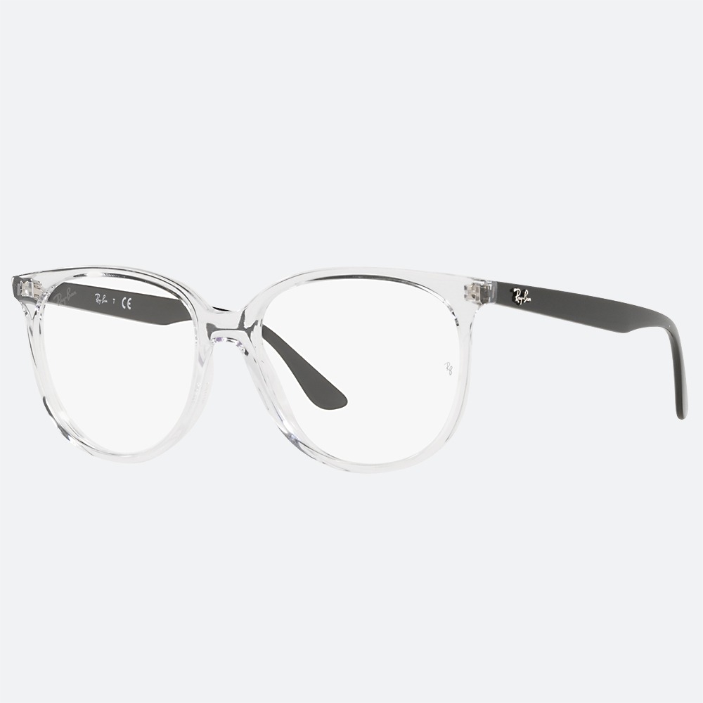 세컨아이즈-레이벤 0RX4378VF 5943 투명 아시안핏 사각 뿔테 여자 안경테