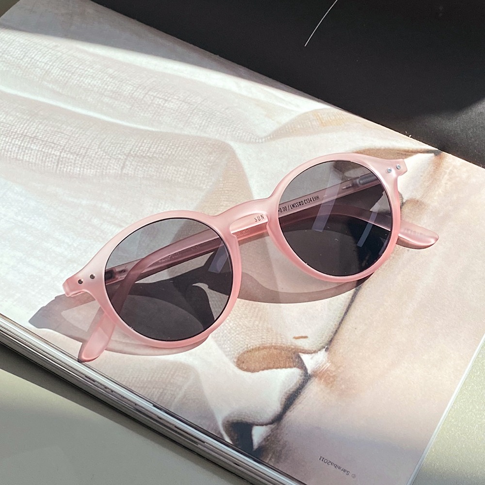 세컨아이즈-이지피지 D PINK 핑크 여자 남자 라운드 뿔테 선글라스
