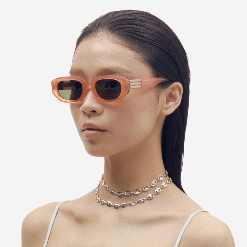 세컨아이즈-프로젝트프로덕트 CL5 C010 라이트오렌지 여자 남자 콤비 오벌형 선글라스