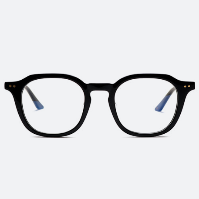 세컨아이즈-그라픽플라스틱 마크 mark 01 블랙 뿔테 안경