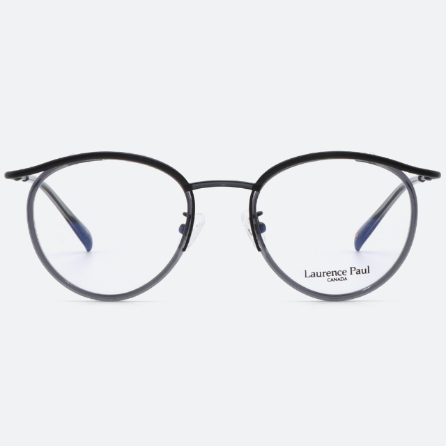 세컨아이즈-로렌스폴 투투 TOOTOO C01 블랙 콤비 라운드 메탈 안경