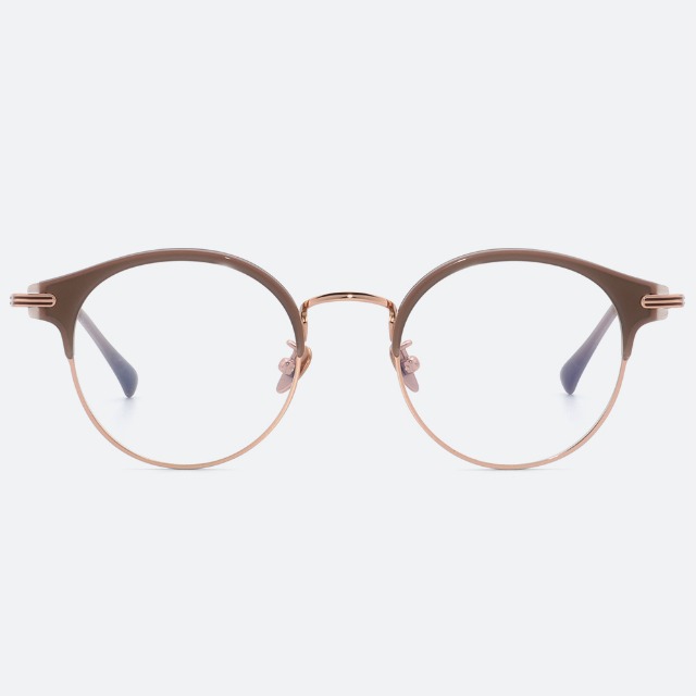 세컨아이즈-프로젝트프로덕트 SC24 C02PG 브라운 로즈골드 하금테 여자 안경