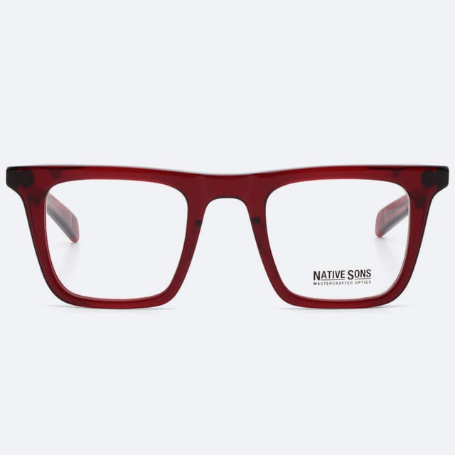 세컨아이즈-네이티브선즈 빈센트 Vincent PL-027S 레드 사각 뿔테 안경