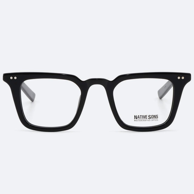 세컨아이즈-네이티브선즈 야찌 YAZZI PL-031E 블랙 사각 뿔테 안경