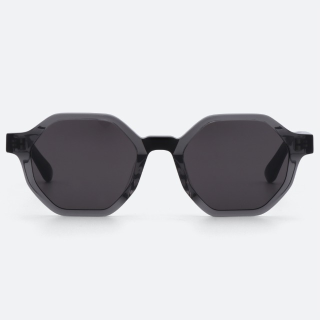 세컨아이즈-그라픽플라스틱 옥타곤 octagon black 다각형 뿔테 선글라스