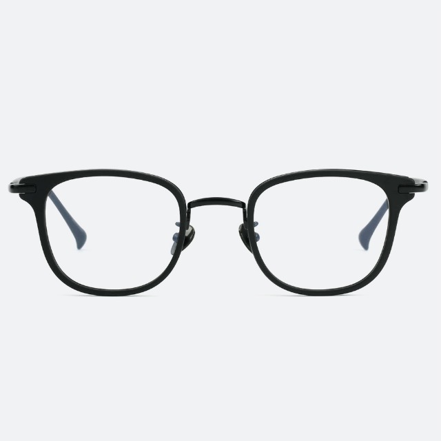 세컨아이즈-프로젝트프로덕트 RS16 C1MBK 블랙 스퀘어 뿔테 남자 가벼운 사각 안경테