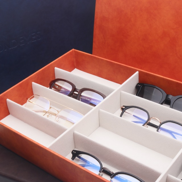 세컨아이즈-사각 12구 안경, 선글라스 보관함 케이스