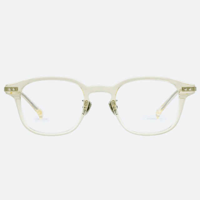 세컨아이즈-프로젝트프로덕트 CL20 C07 투명 노랑 여자 남자 스퀘어 뿔테 티타늄 안경테