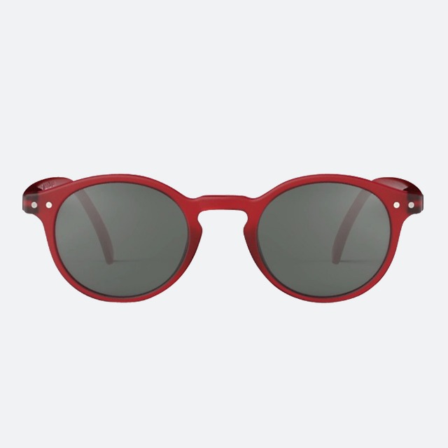 세컨아이즈-이지피지 H RED 레드 여자 남자 라운드 청소년 뿔테 선글라스