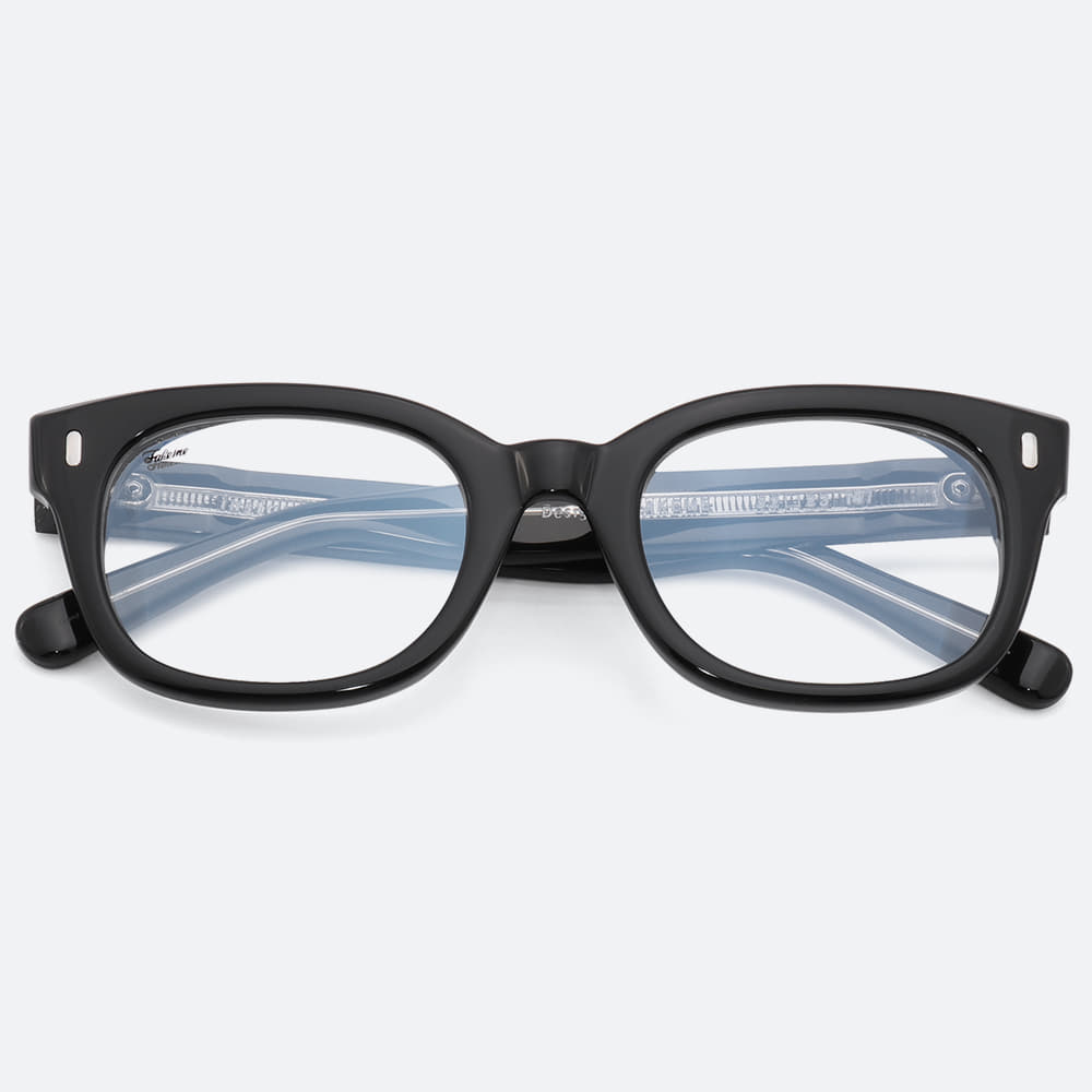 세컨아이즈-페이크미 인스턴트 instant BSV 블랙 사각 뿔테 안경