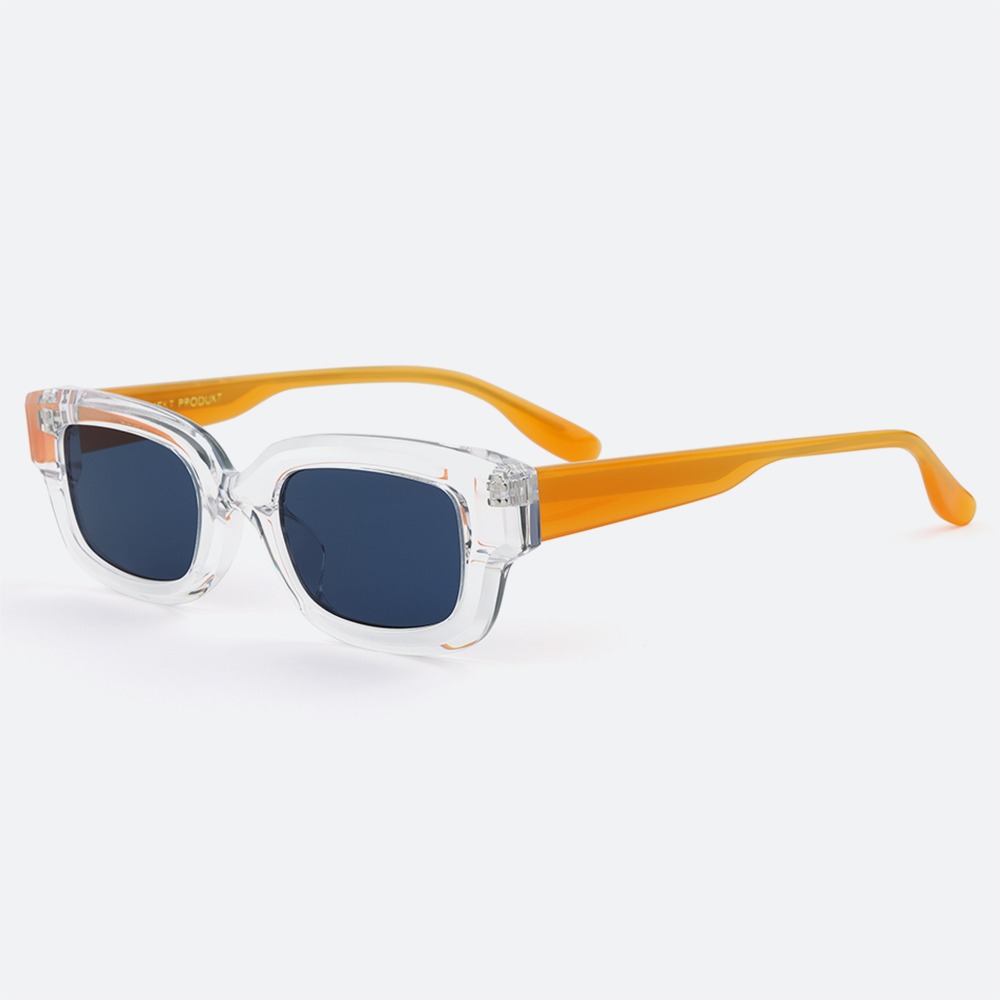 세컨아이즈-프로젝트프로덕트 AUCC2 C0 투명 오렌지 스퀘어 뿔테 남자 여자 선글라스