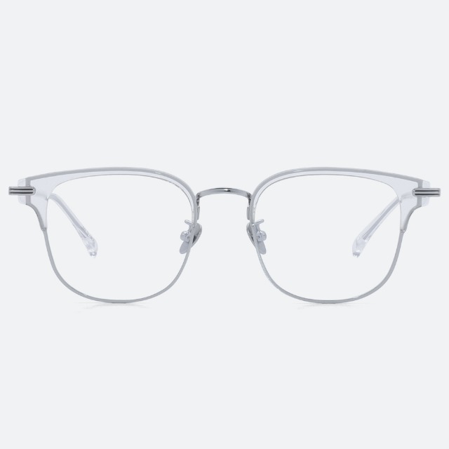 세컨아이즈-프로젝트프로덕트 SC25 C0WG 사각 남자 여자 콤비 티타늄 투명 하금테 안경