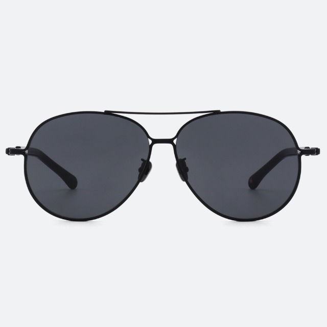 세컨아이즈-로렌스폴 맥시멈 MAXIMUM C01 블랙 빅사이즈 티타늄 투브릿지 선글라스