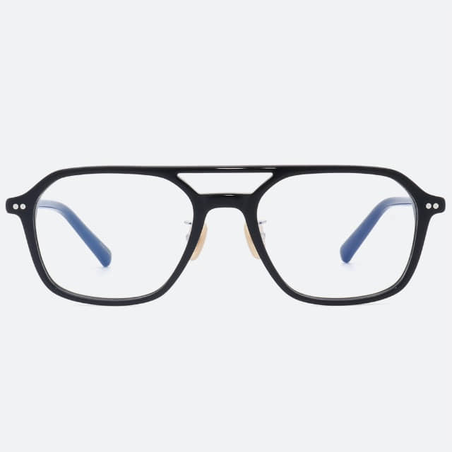 세컨아이즈-로렌스폴 쿠버6 COUVER6 C01 보잉 블랙 투브릿지 뿔테 안경