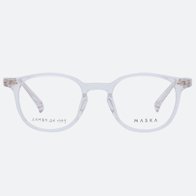 세컨아이즈-마스카 프리 에코 Free Eco A1 03C 스퀘어 투명 남자 여자 안경