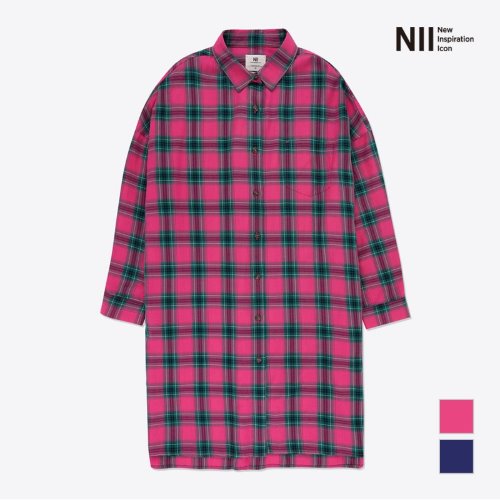 [NII] 여성 맥스롱 오버핏 체크_NNYNLWF72O1